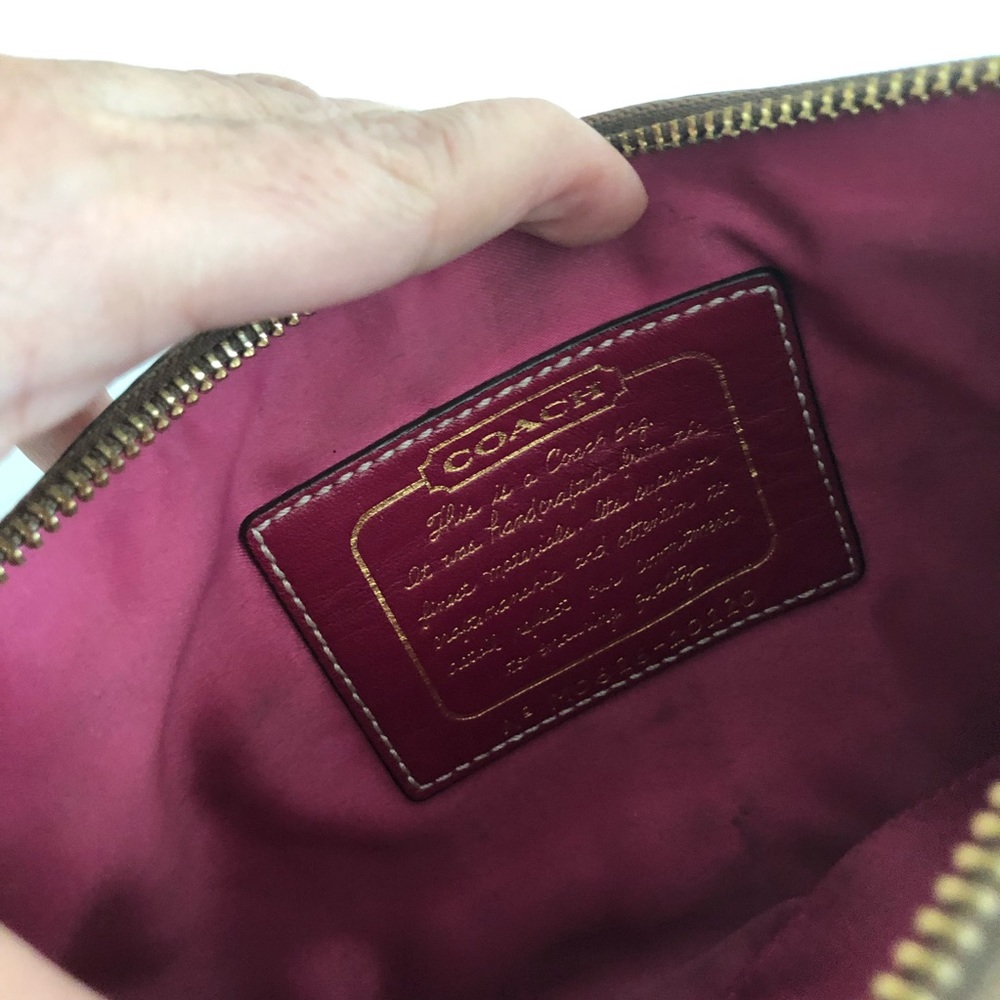 Authentic Coach Canvas Purse. - Picture 3 of 4